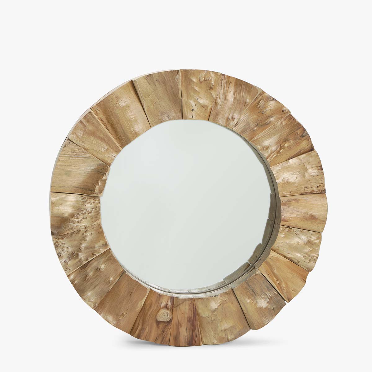 Round Wooden Mirror Mirrors Decoration Zara Home Malta Image 2 Of The Round Wooden Mirror