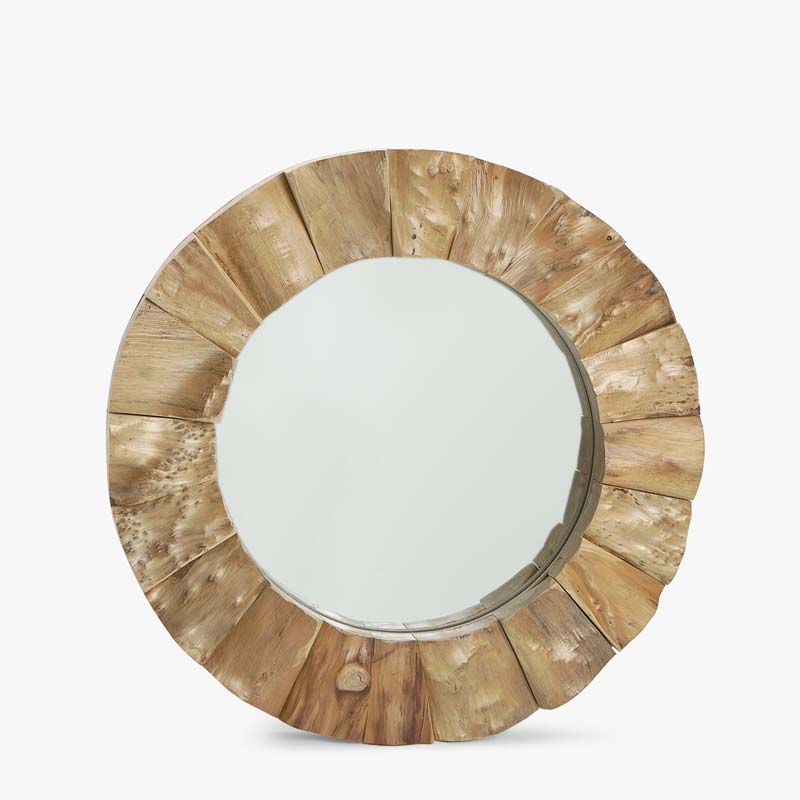 Mirrors Zara Home New Collection Round Wooden Mirror