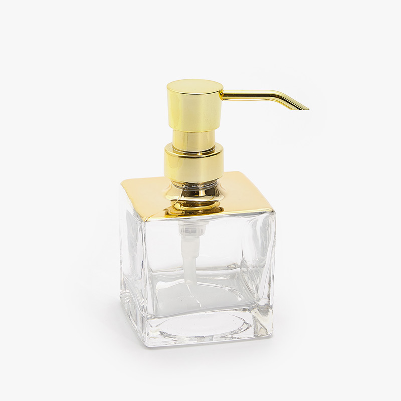 Bathroom Accessories Zara Home New Collection Glass Dispenser With A Gold Detail