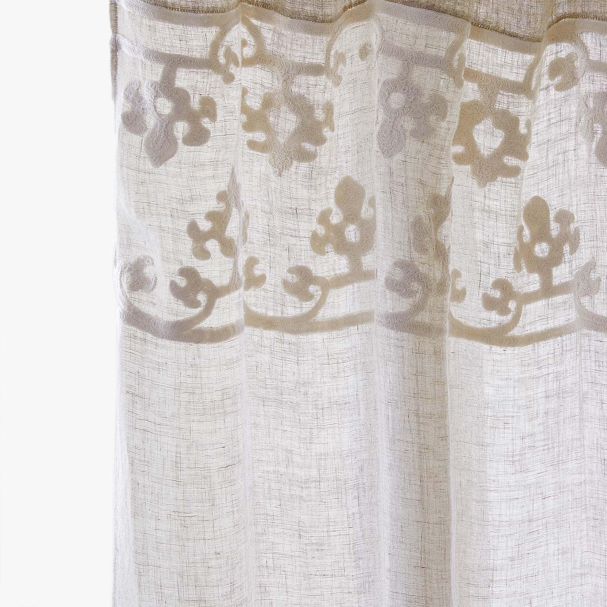 LINNEN GORDIJN MET BORDUURSEL - GORDIJNEN - SLAAPKAMER | Zara Home ... LINNEN GORDIJN MET BORDUURSEL - GORDIJNEN - SLAAPKAMER | Zara Home ...