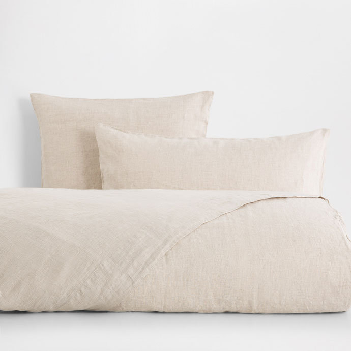Natural Colour Faded Linen Bed Linen 