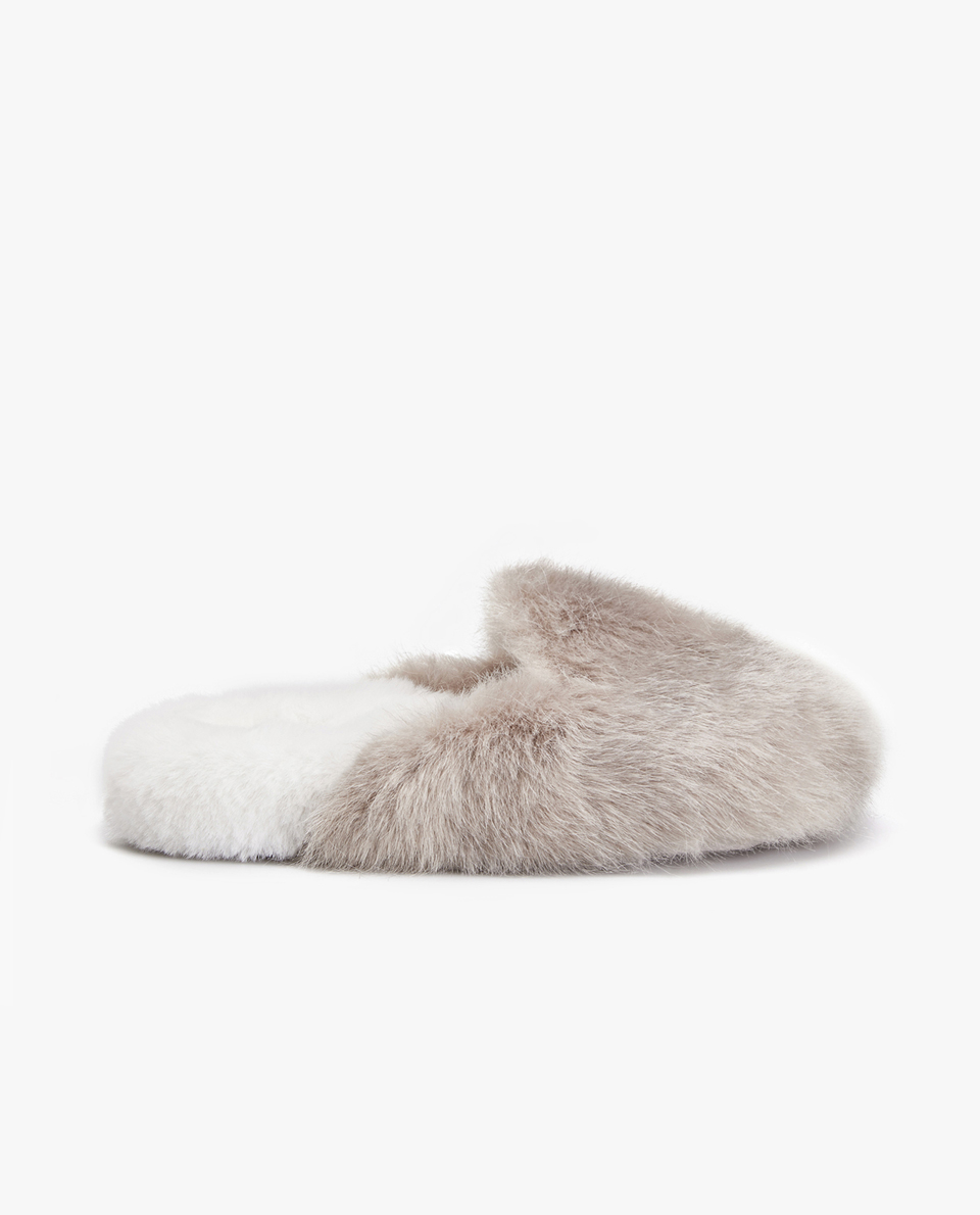 Shoptagr Two Tone Furry Slippers By Zara Home