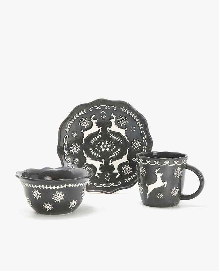 Coffee And Tea Tableware Zara Home United Kingdom Image Of The Product Reindeer And Snowflake Dessert Set