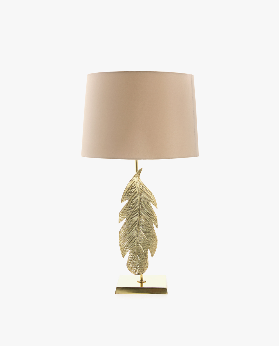 Table Lamps Zara Home Lamp With Feather Shaped Base