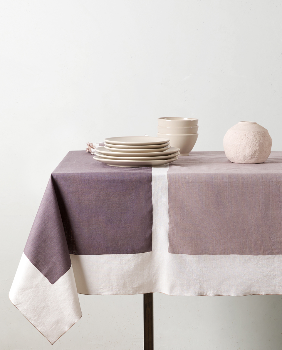 Tablecloths And Napkins Zara Home New Collection Color Block Tablecloth
