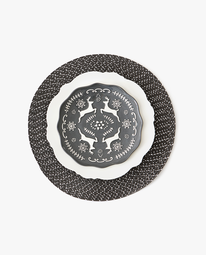 Place Mats And Table Runners Tableware Christmas Zara Home Image Of The Product Round Placemat Pack 2