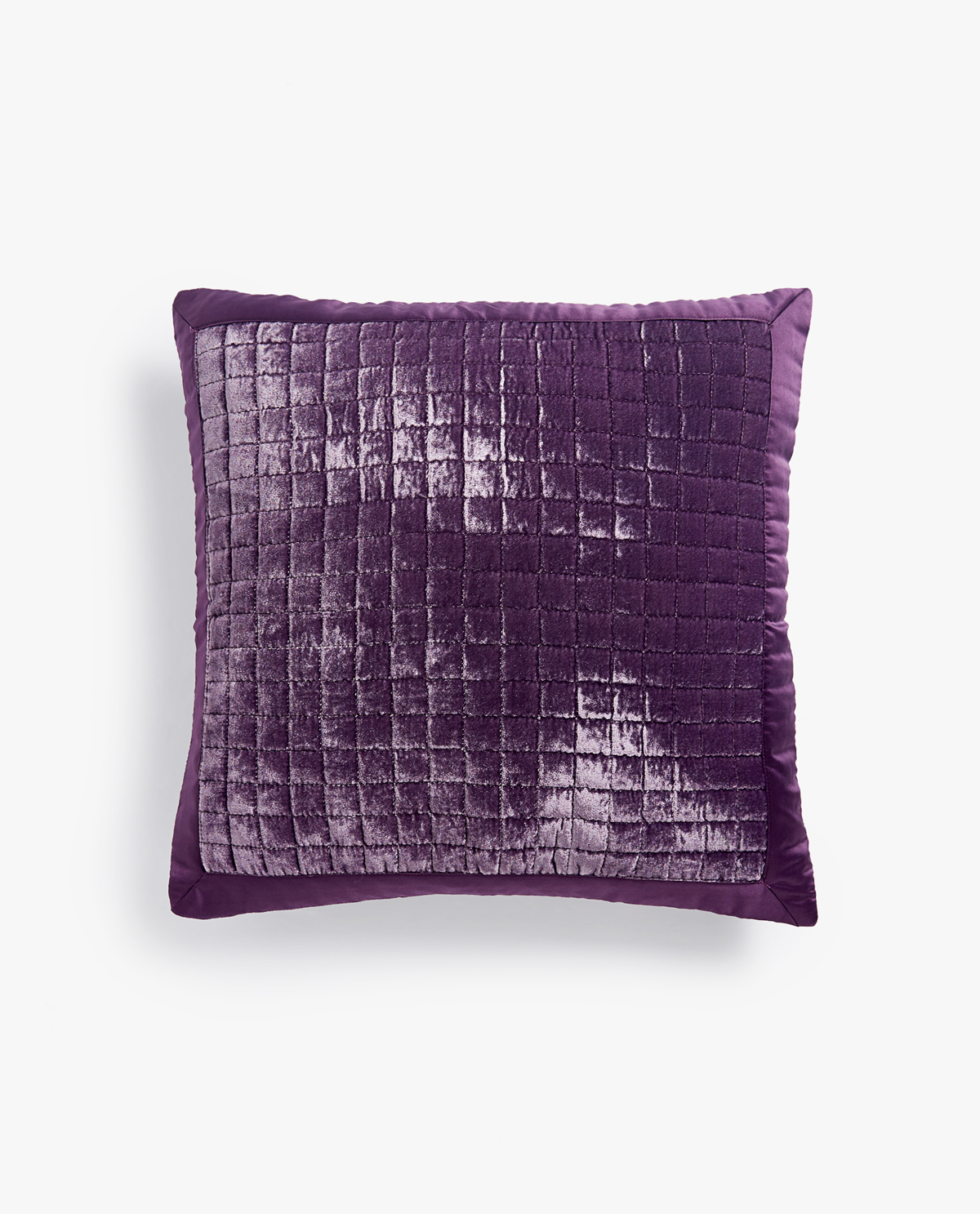 Image {0} of the product 1 CHECKED VELVET CUSHION COVER