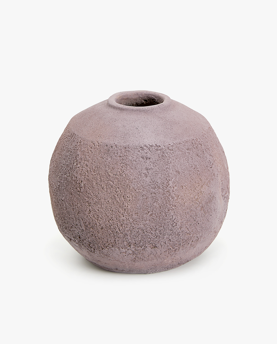 Vases Zara Home Round Cement Vase