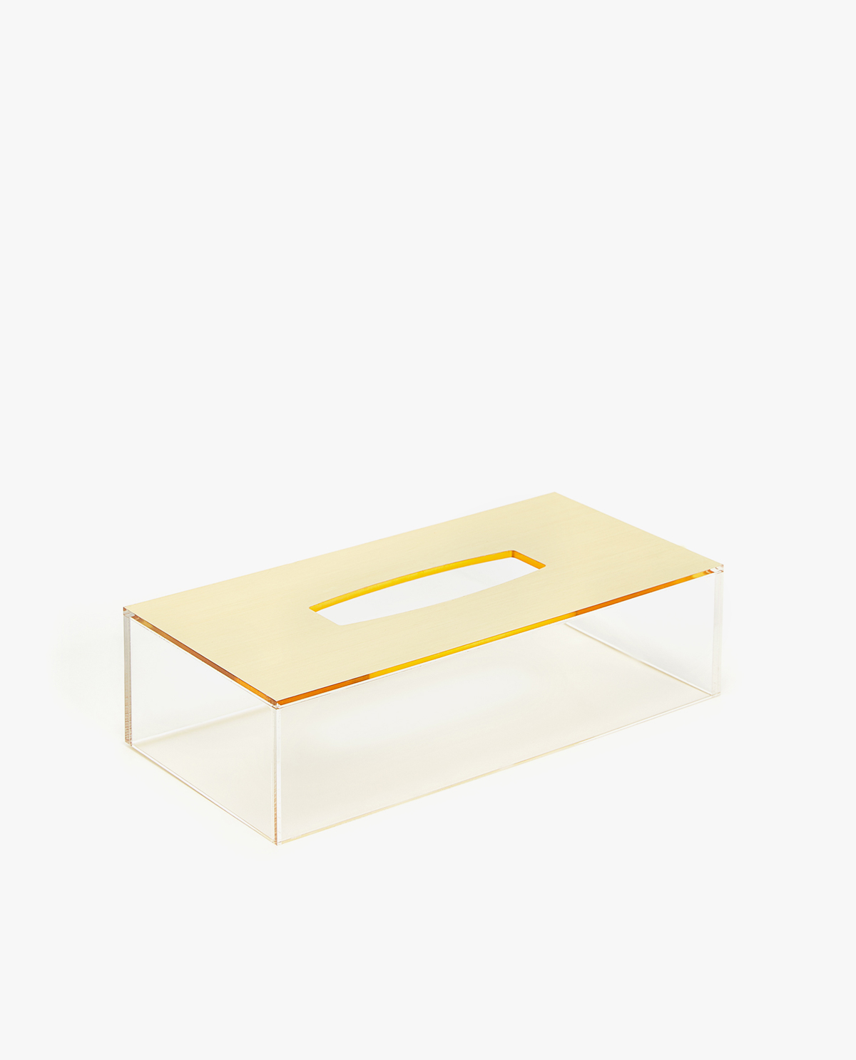 Golden Acrylic Tissue Box Bathroom Accessories Zara Image 1 Of The Golden Acrylic Tissue Box
