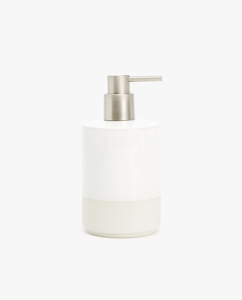ceramic soap dispenser with