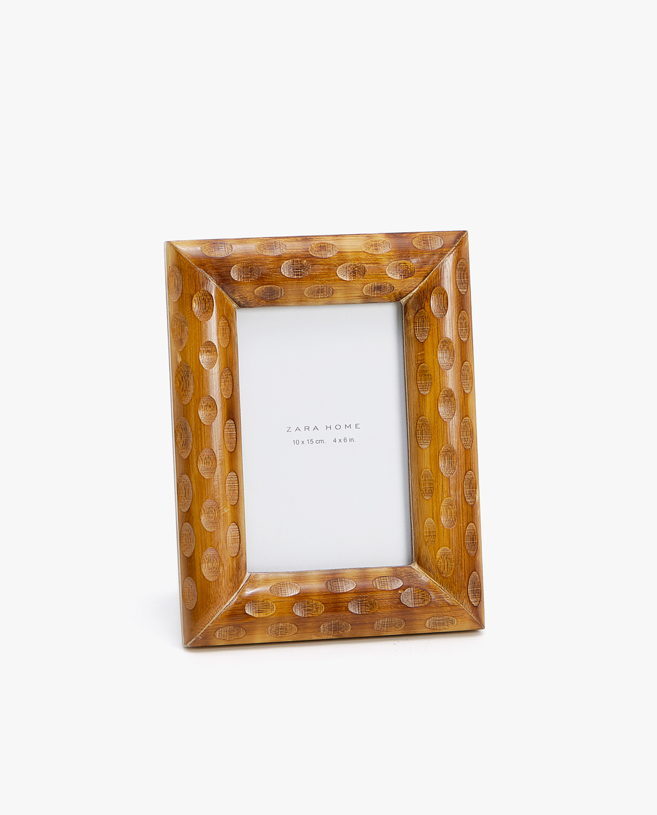 Picture Frames Zara Home Engraved Bamboo Frame