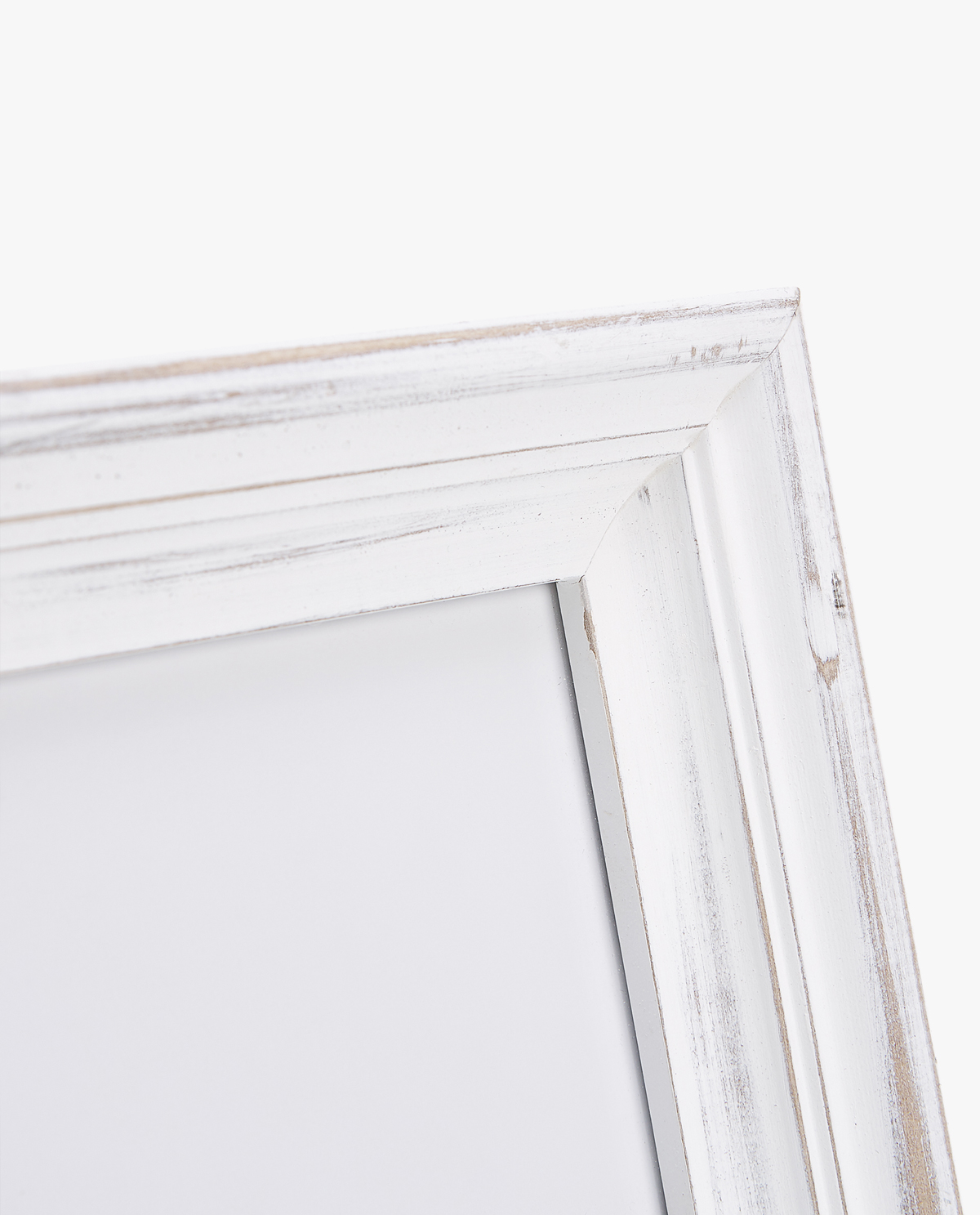white wooden frame decoration