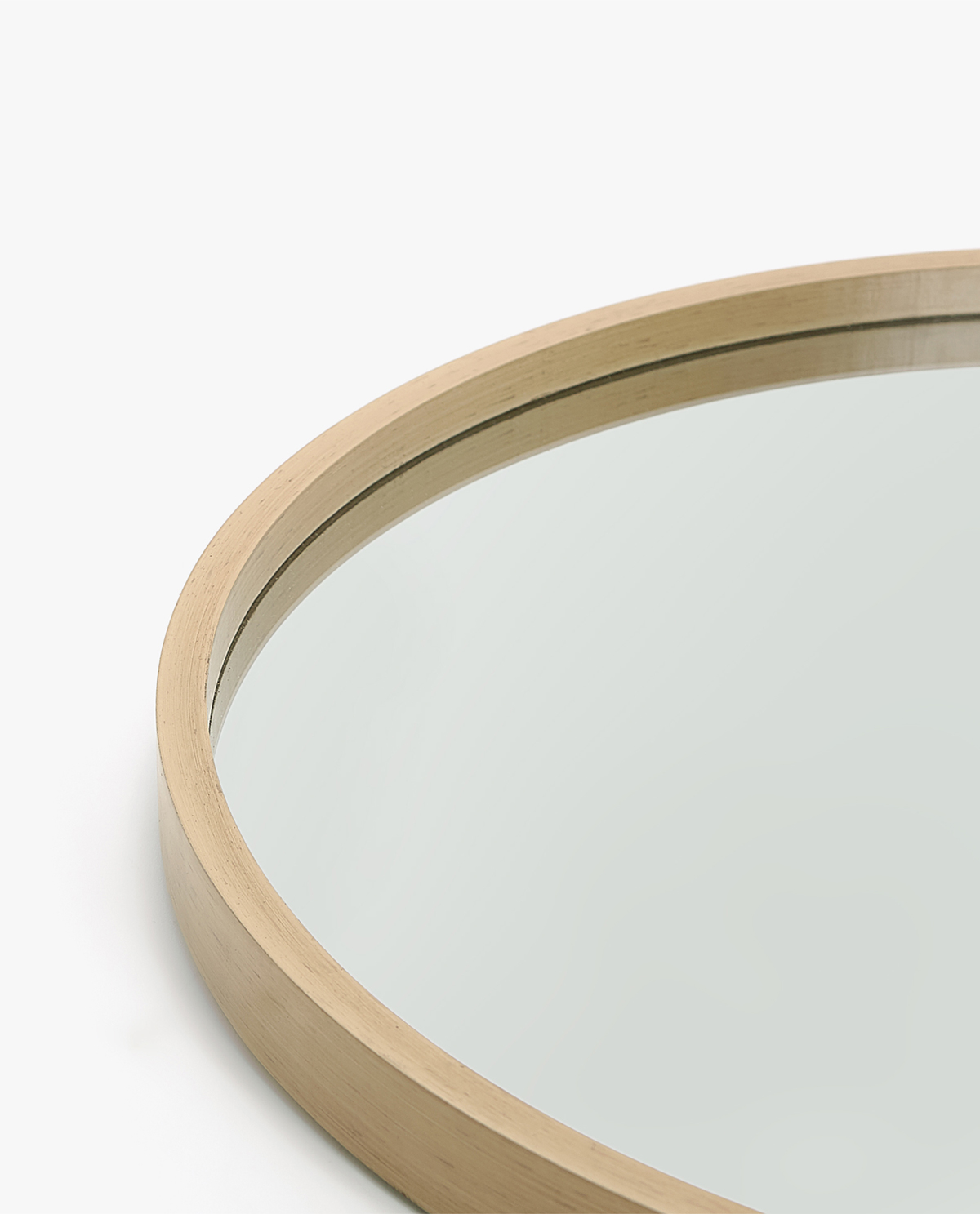 Large Round Wooden Mirror Mirrors Decoration Zara Home United Image 3 Of The Large Round Wooden Mirror