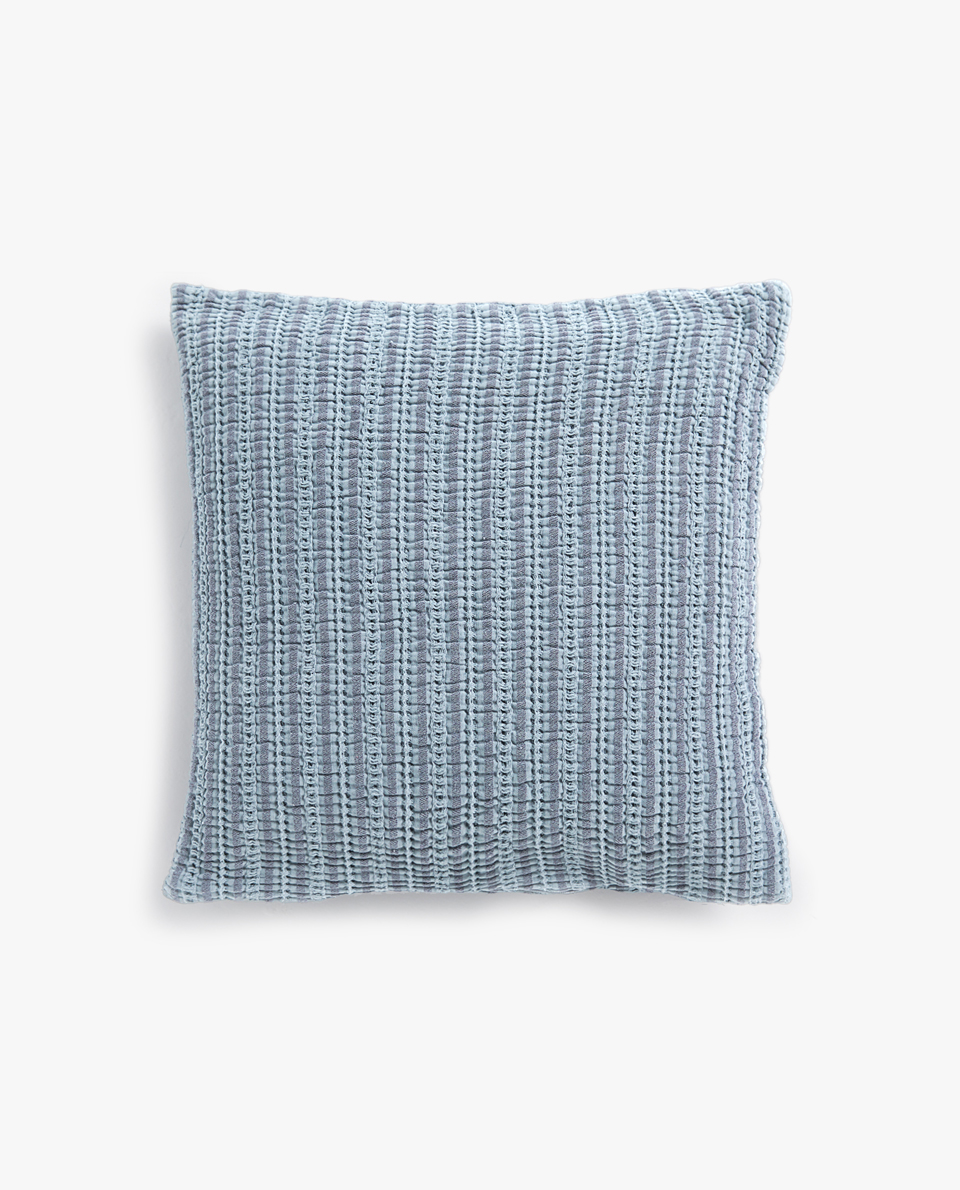 Kids Cushions Zara Home Striped Waffle Effect Cotton Cushion Cover