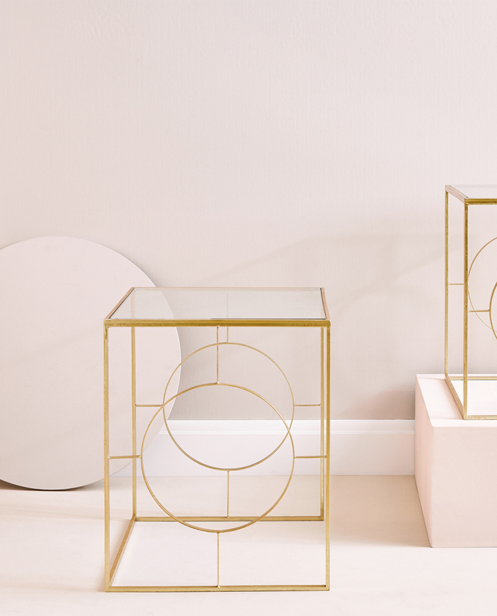 Furniture Decoration Zara Home Canada Gold Nest Of Tables Set 2