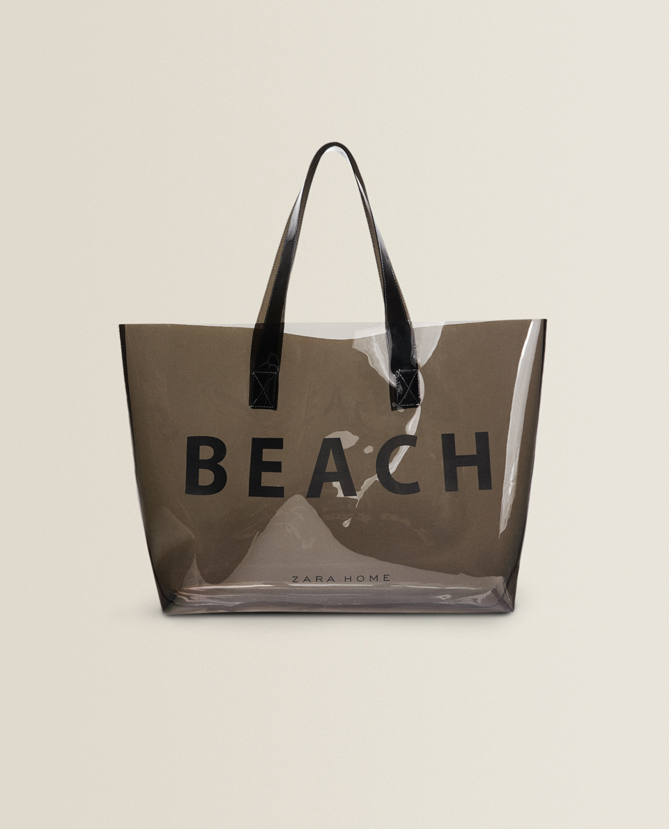 zara home beach bag