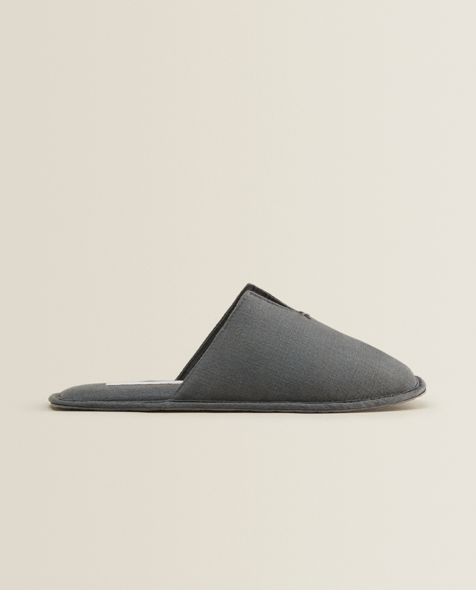 Washed Linen Slippers