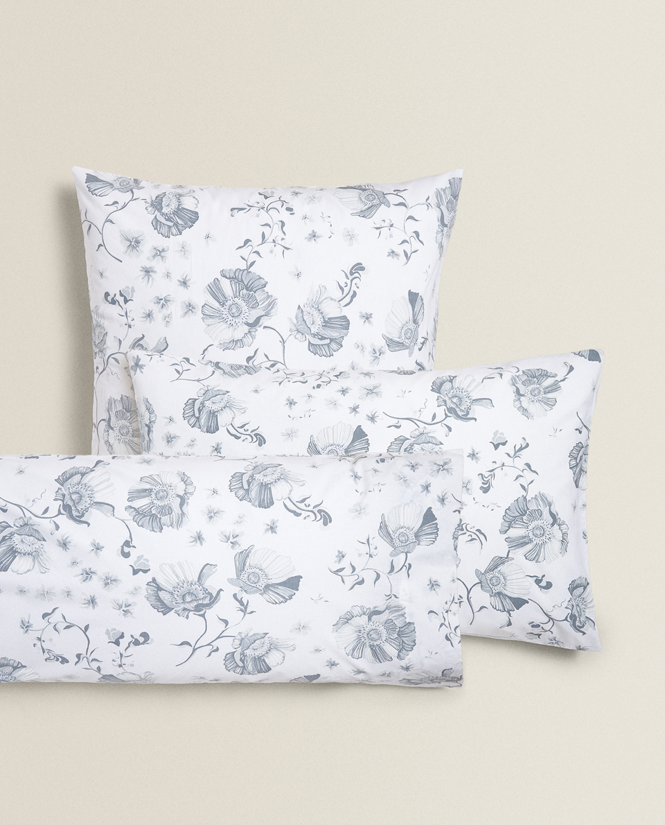 Floral Print Pillowcase Pillowcases Bedroom Sale Zara Home
