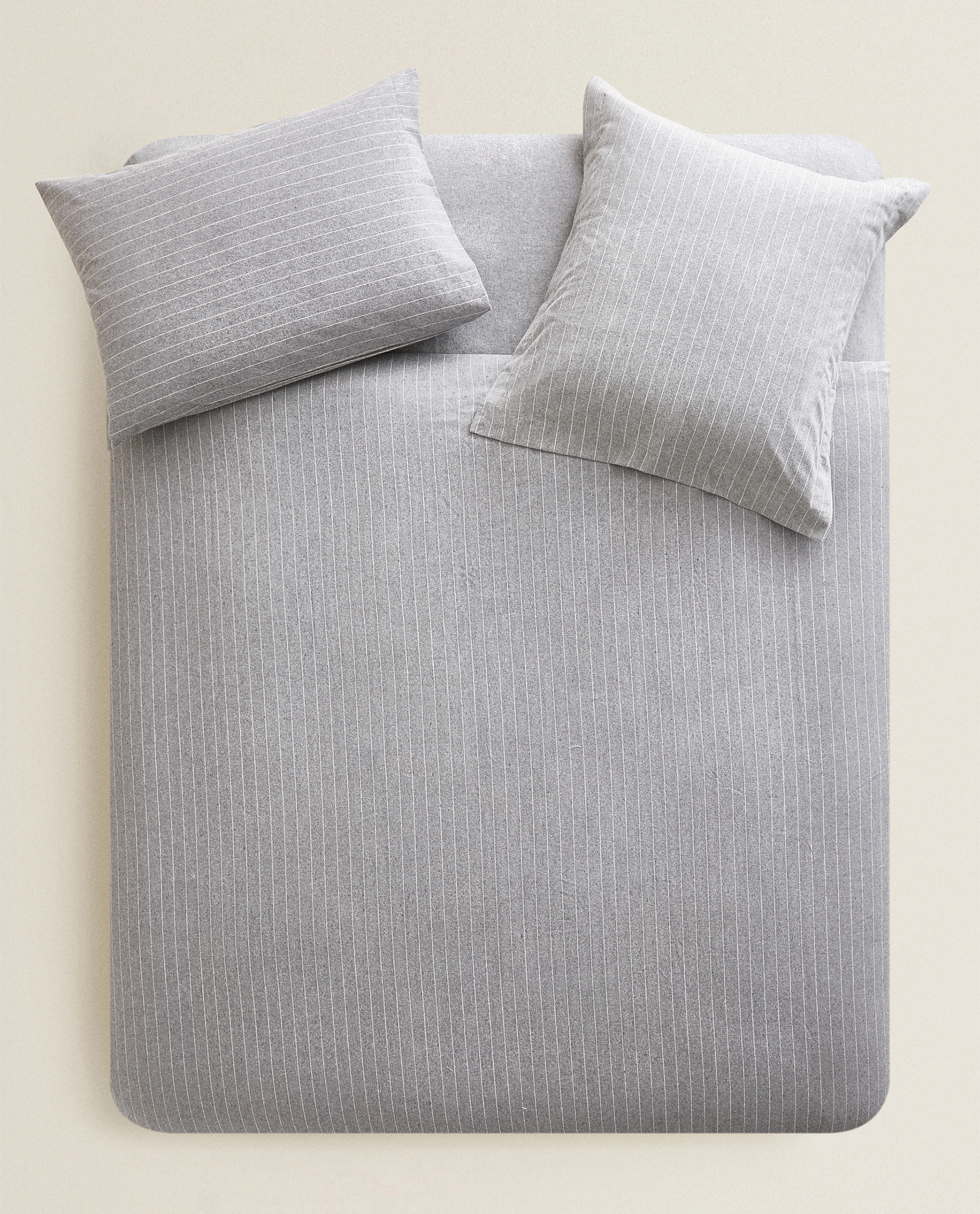 Striped Flannel Duvet Cover Duvet Covers Bedroom Sale Zara
