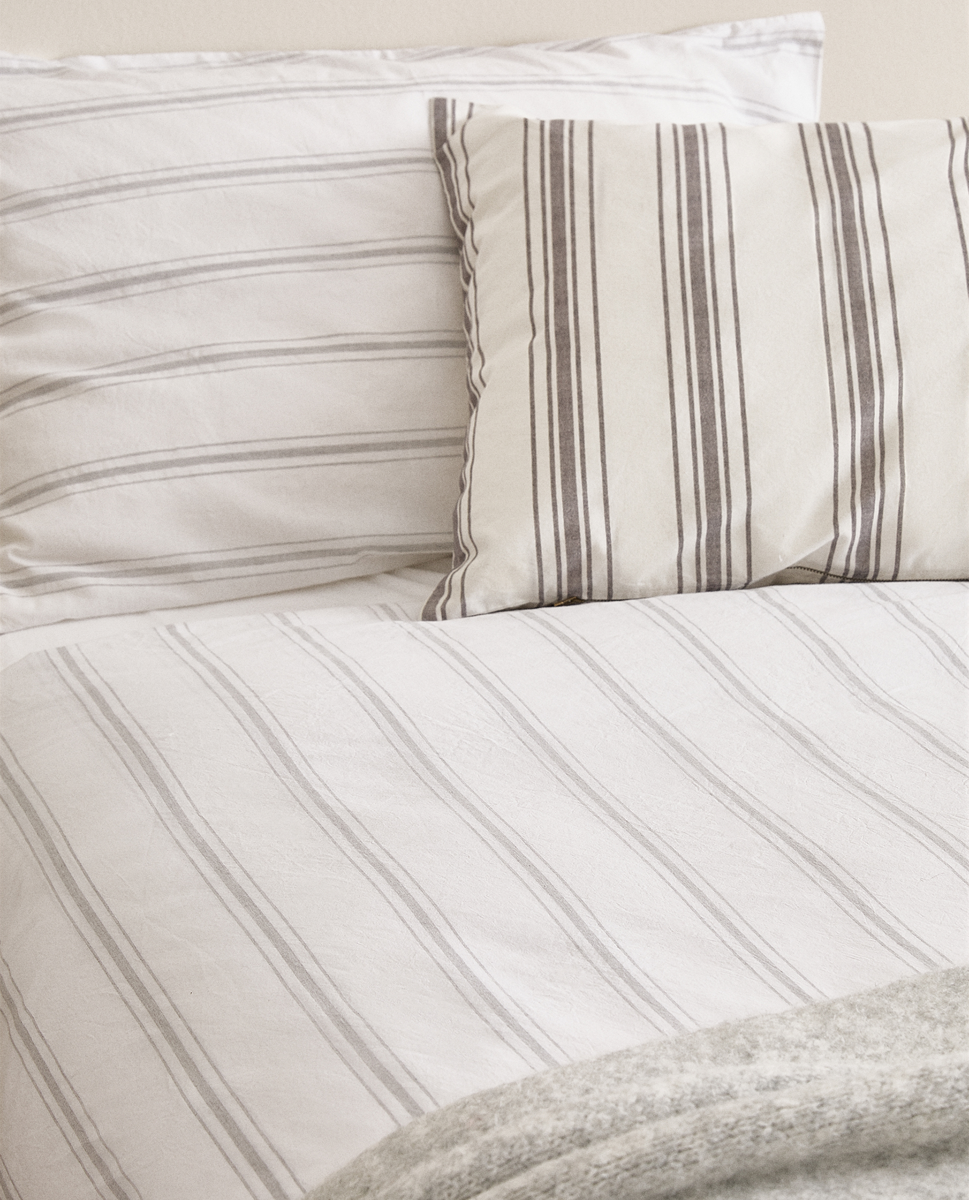 Striped Duvet Cover Bed Linen Bedroom Sale Zara Home