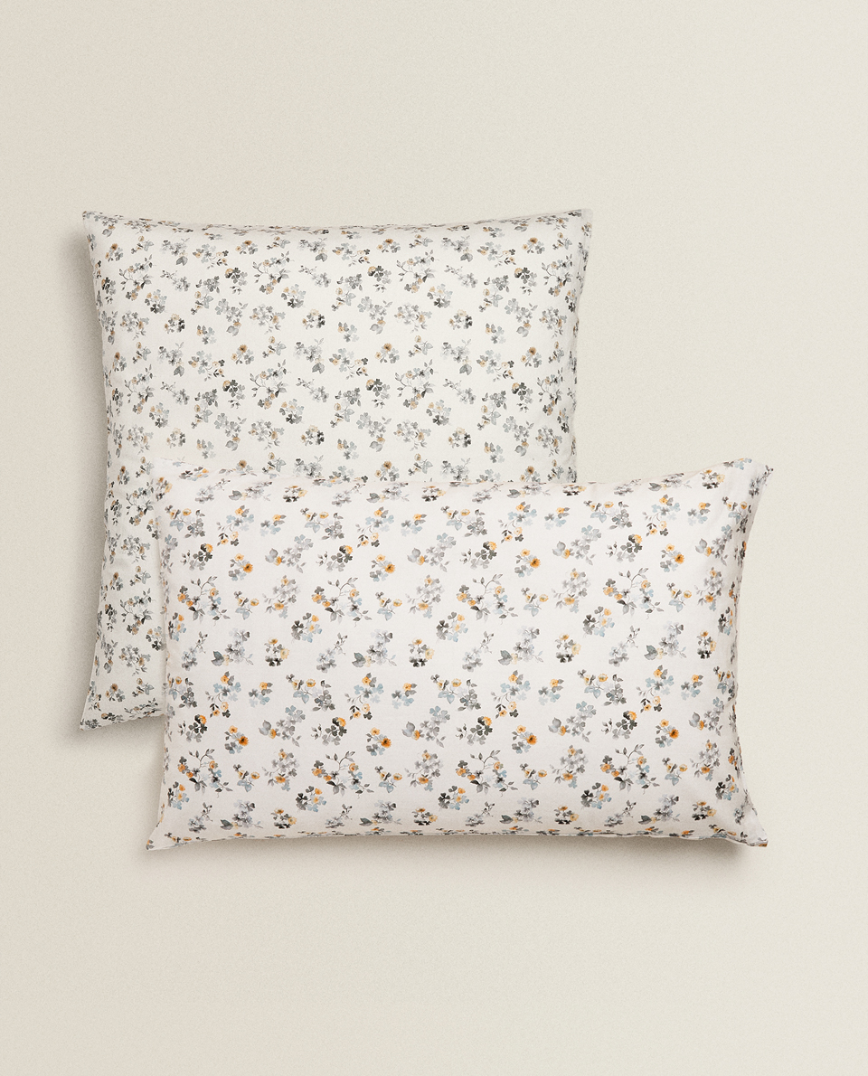Floral Print Pillowcase Pillowcases Bedroom Zara Home