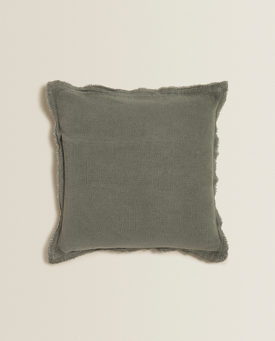 Throw Pillow With Fringe Throw Pillows Living Room Zara Home