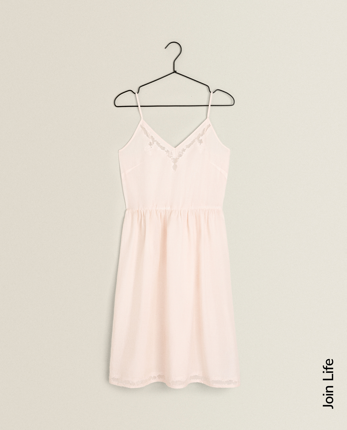 Shoptagr Pink Strappy Nightdress Woman Clothing Loungewear
