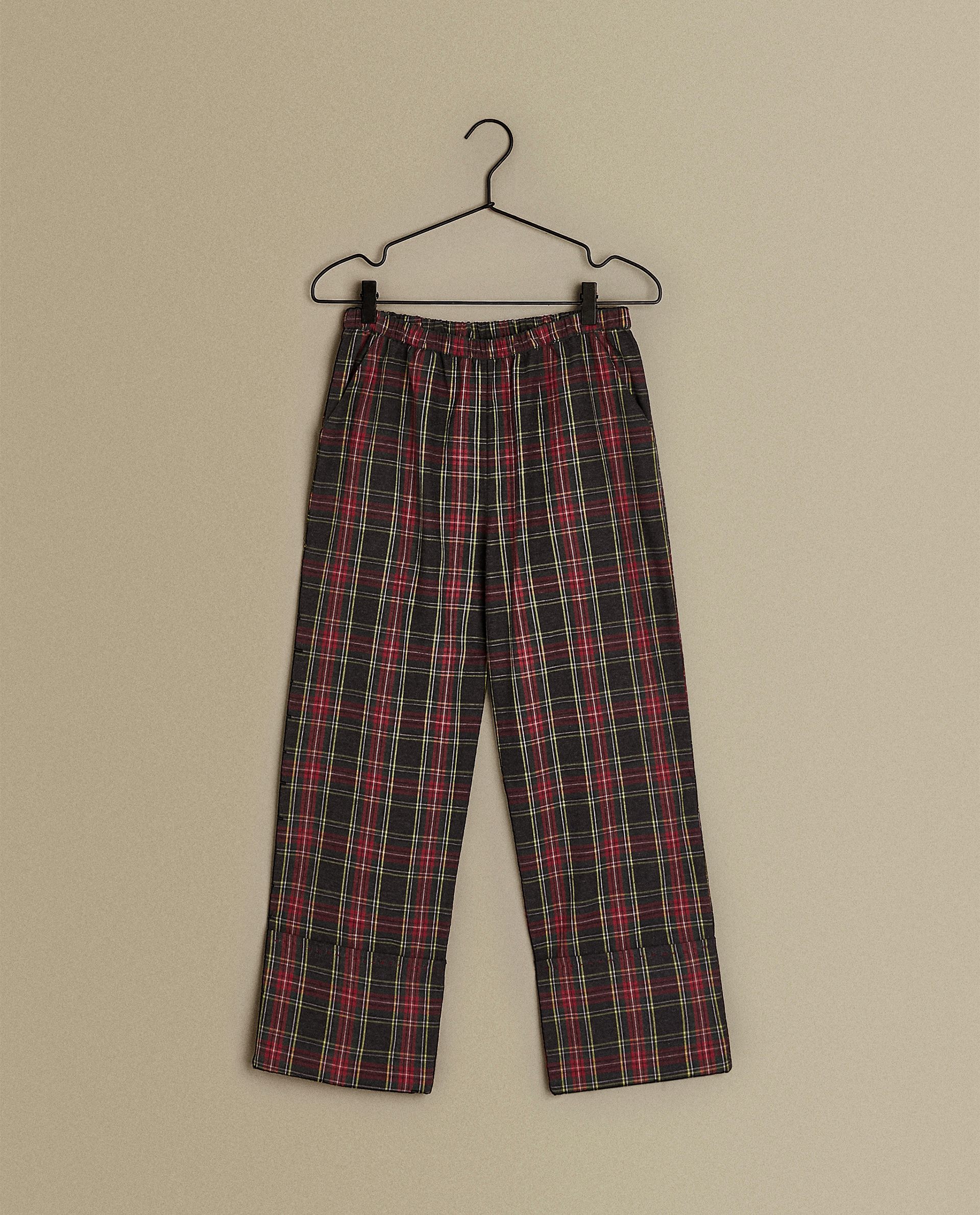 zara tartan trousers