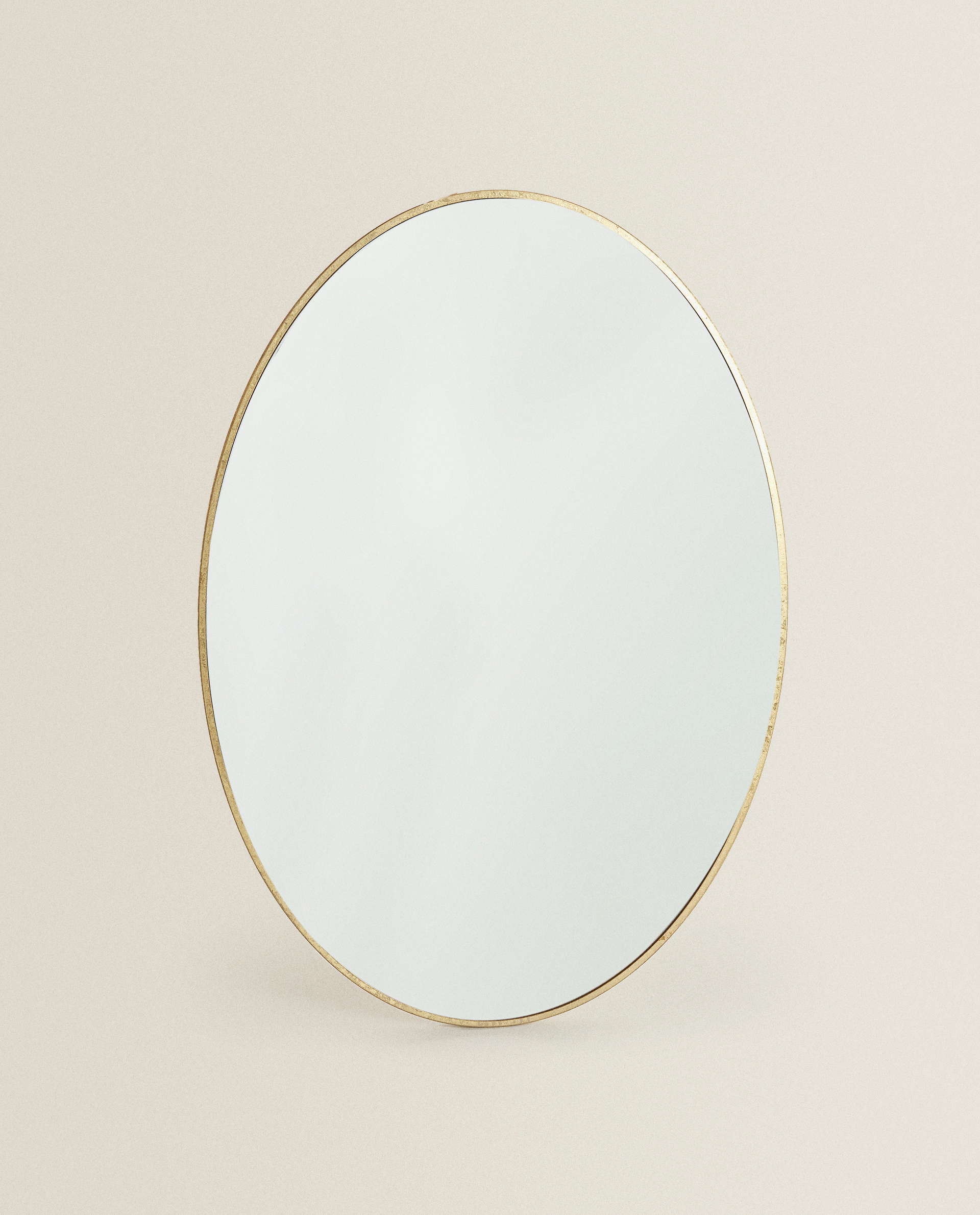 Oval Gold Frame Mirror