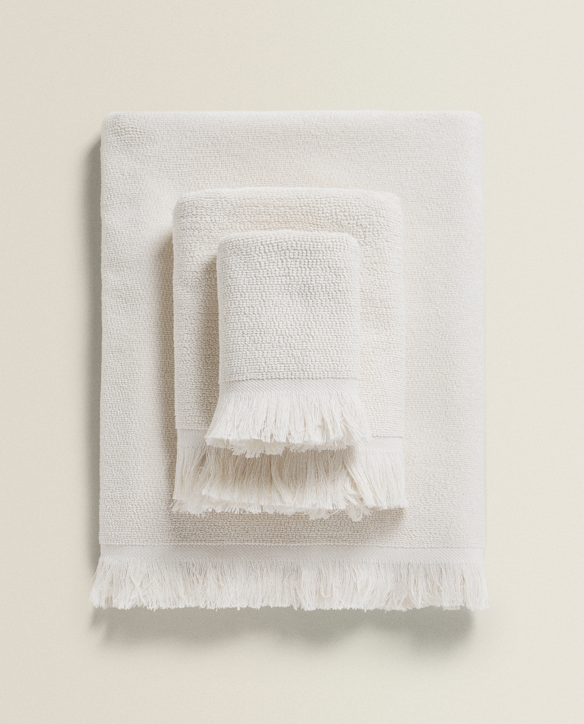 Serviette De Bain Coton Franges
