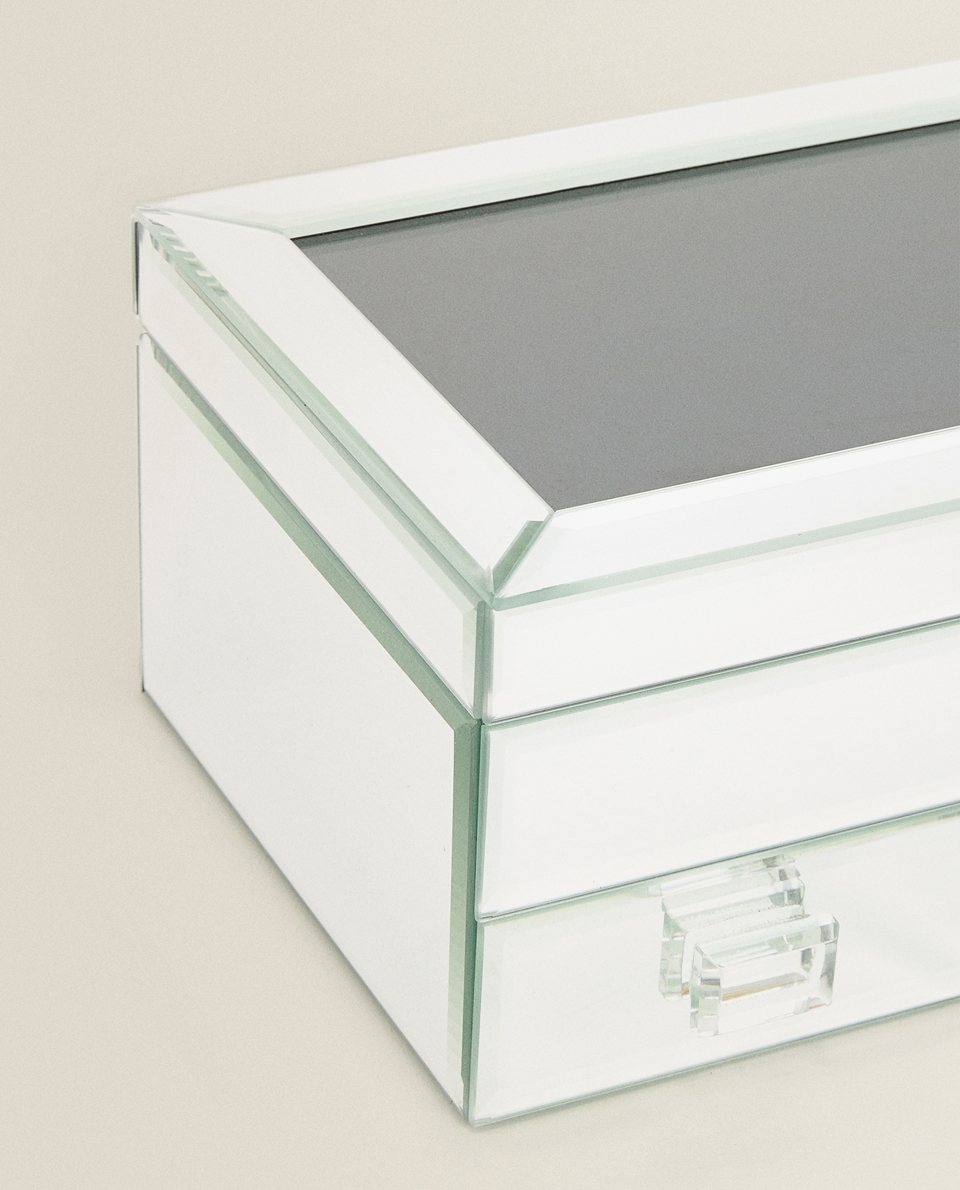 Mirrored Jewellery Box With Drawers Jewellery Boxes Decoration