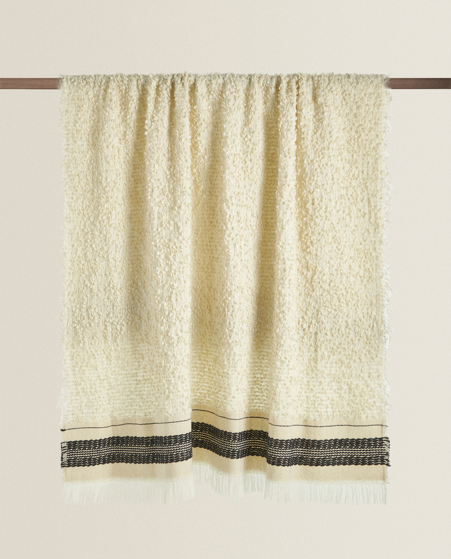 Wool Blanket With Band Door Knobs Decoration Living Room