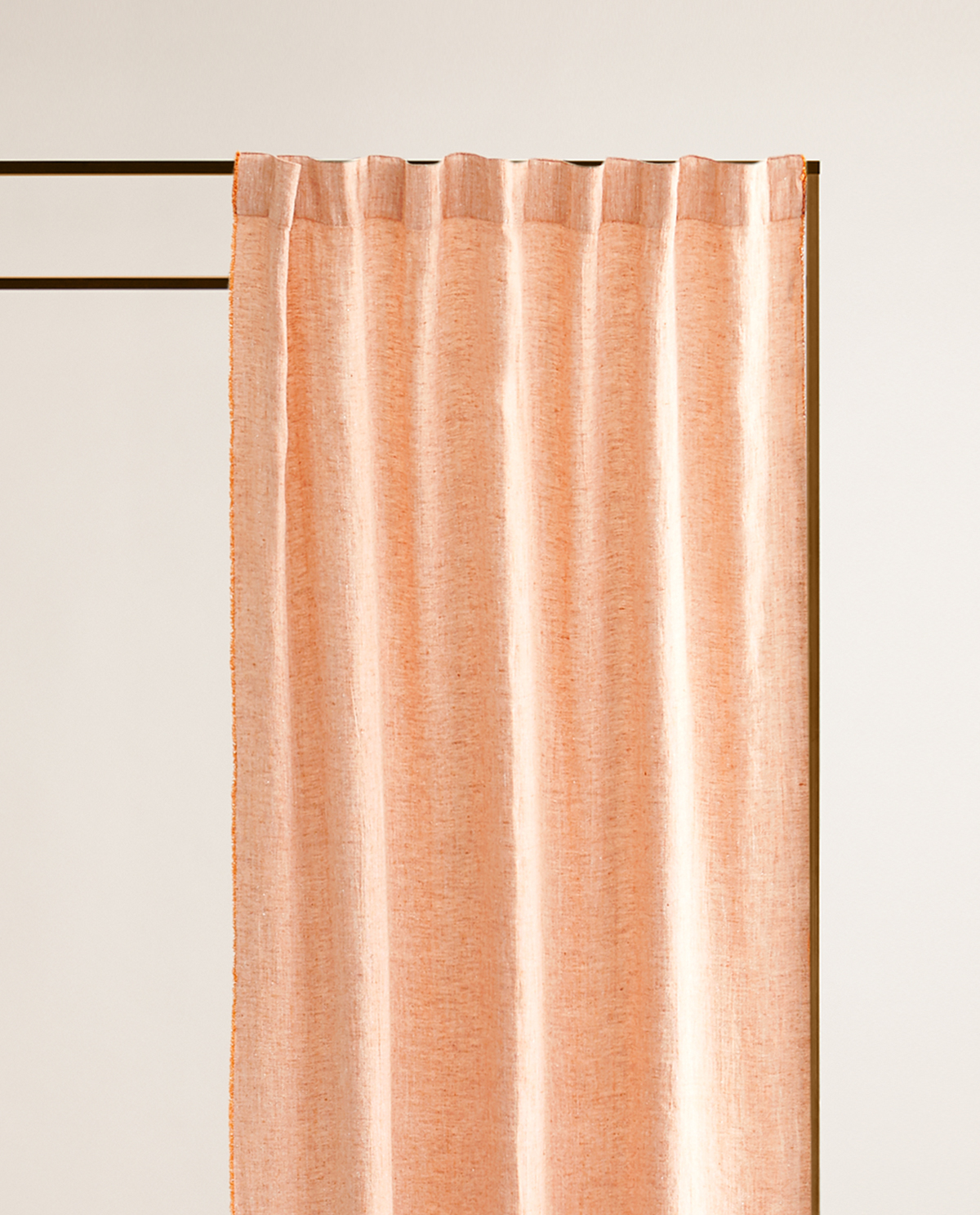 fringed linen curtain curtains
