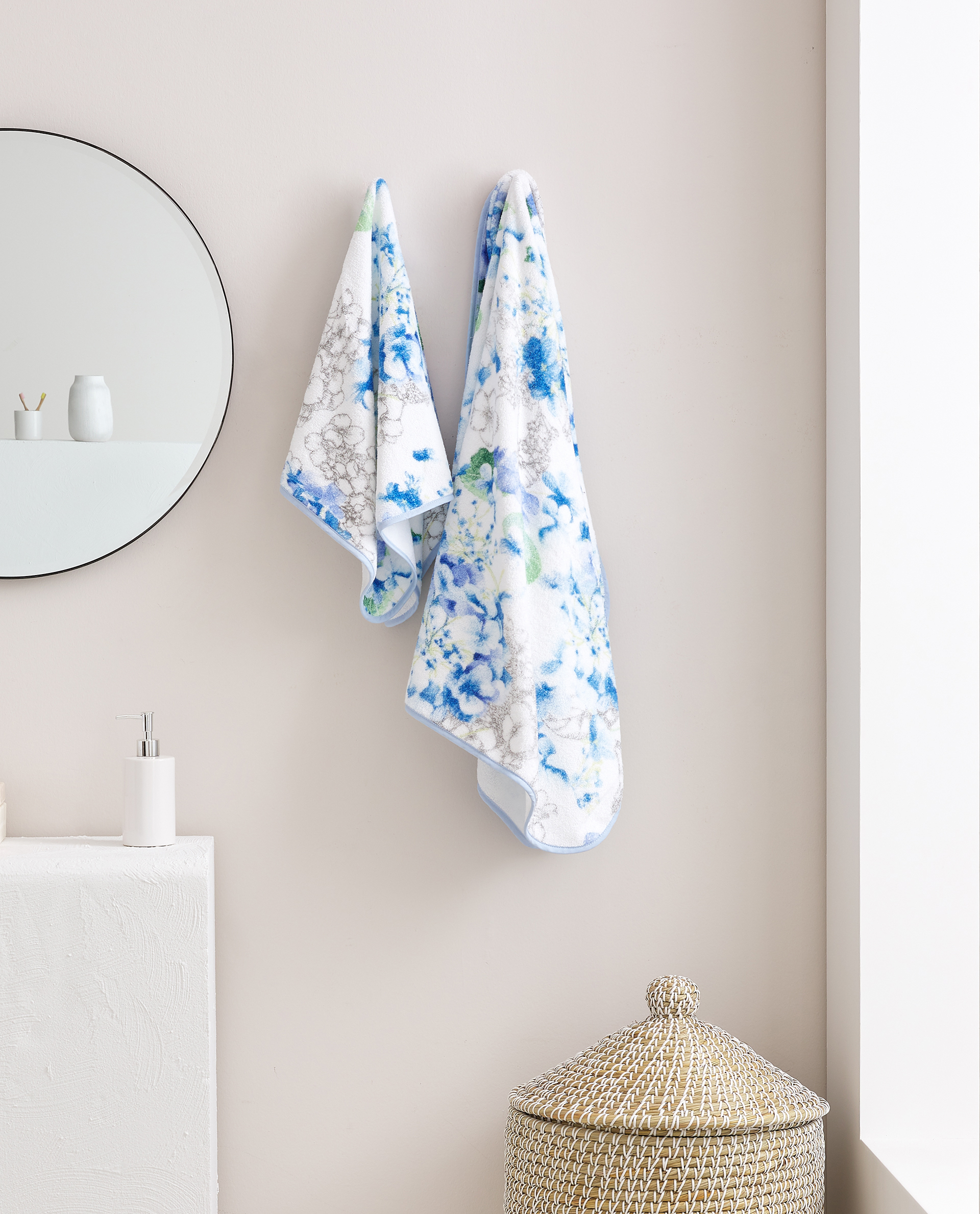 Serviette De Bain Imprimé Floral