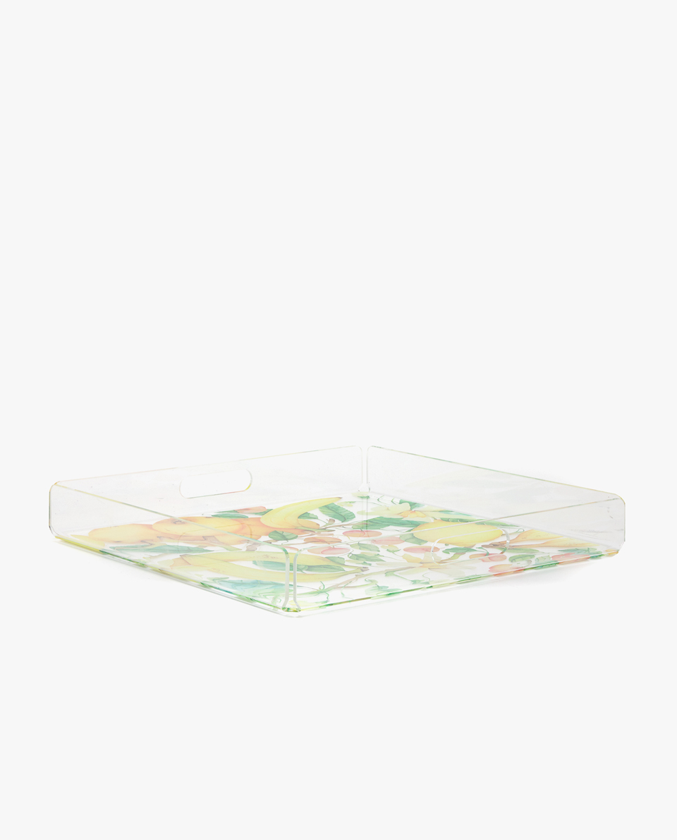 Trays Tableware Zara Home Ireland Lemon Print Tray
