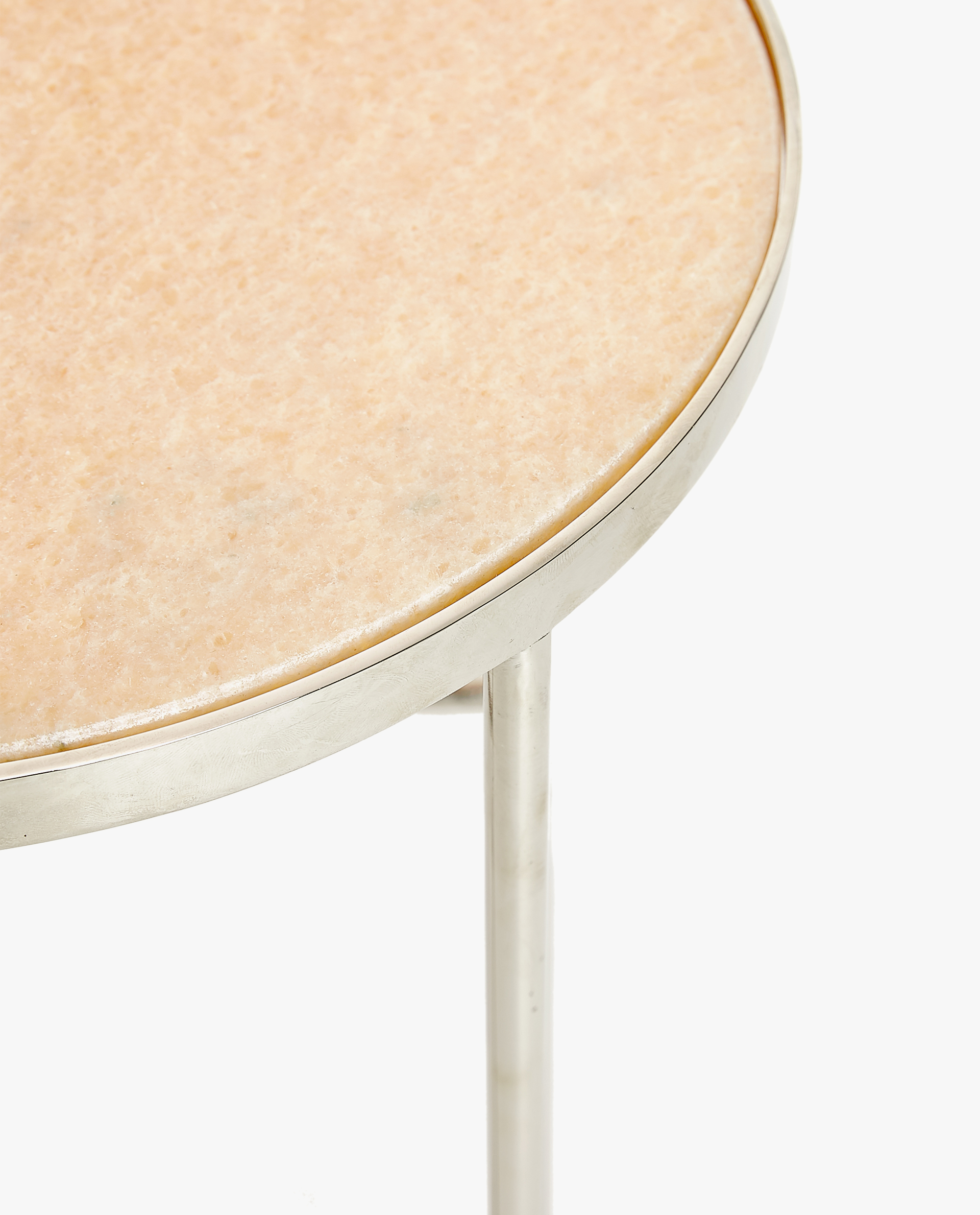 Pink Marble Side Table