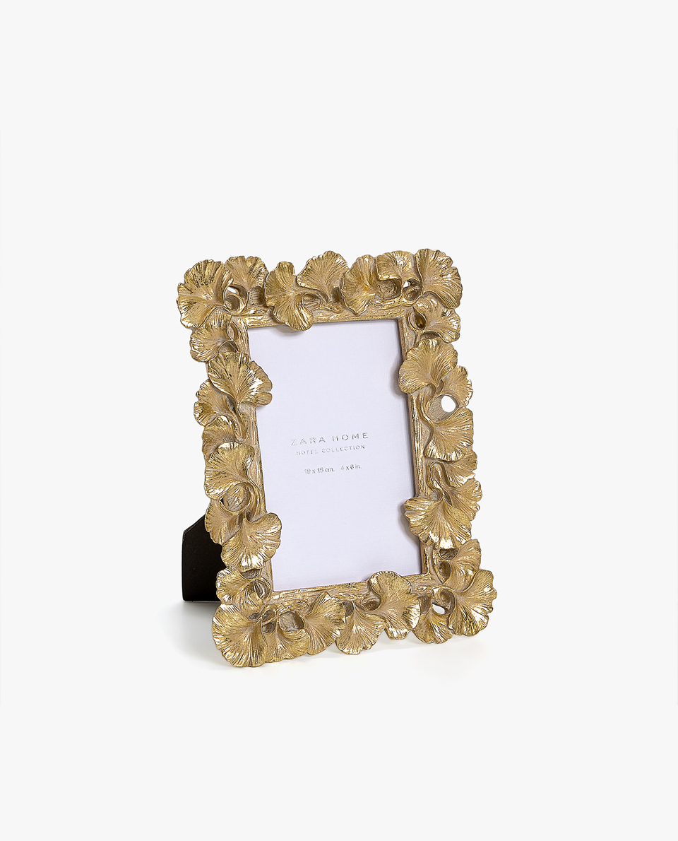 Picture Frames Zara Home New Collection Golden Leaf Shaped Frame