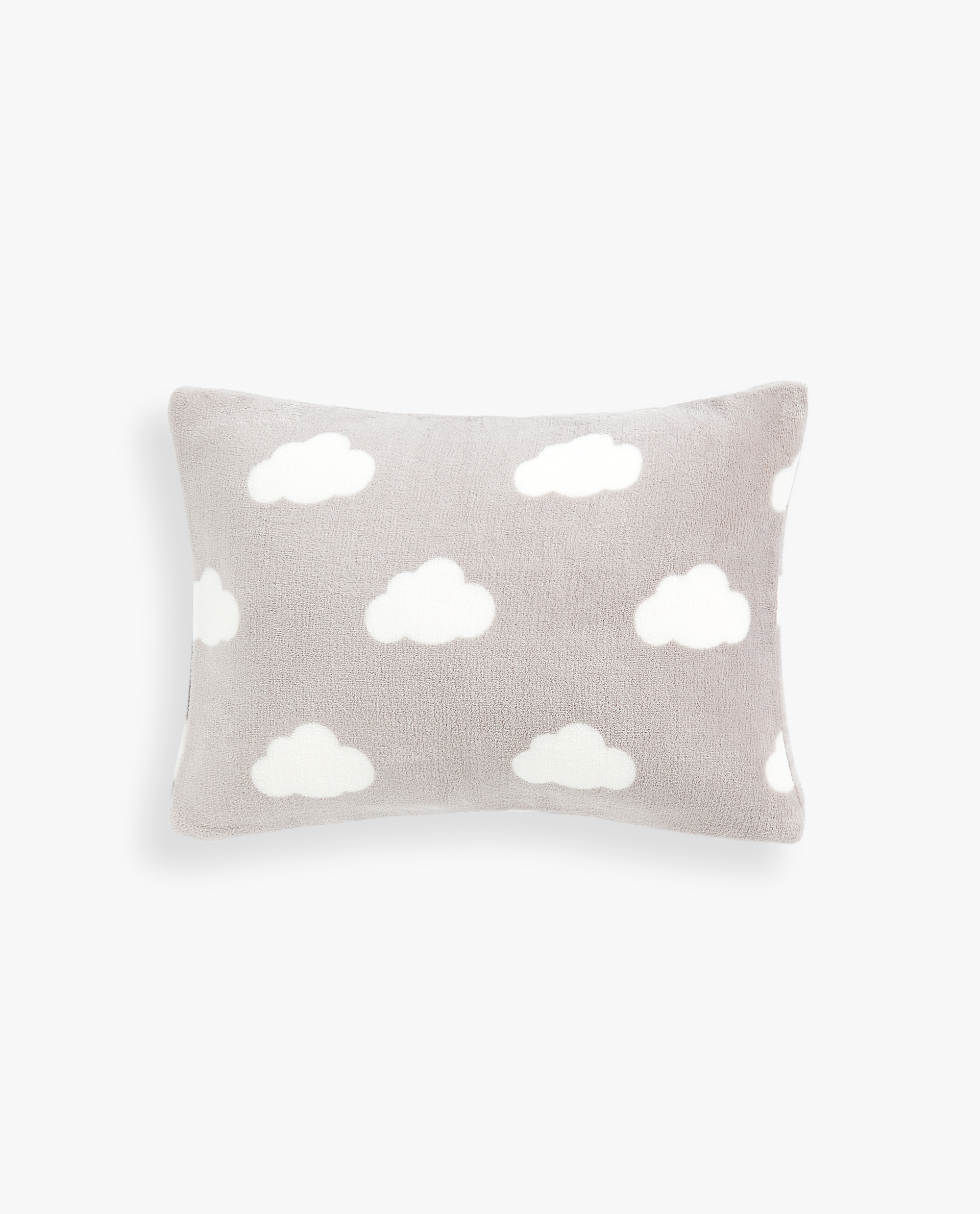 cloud print throw pillow