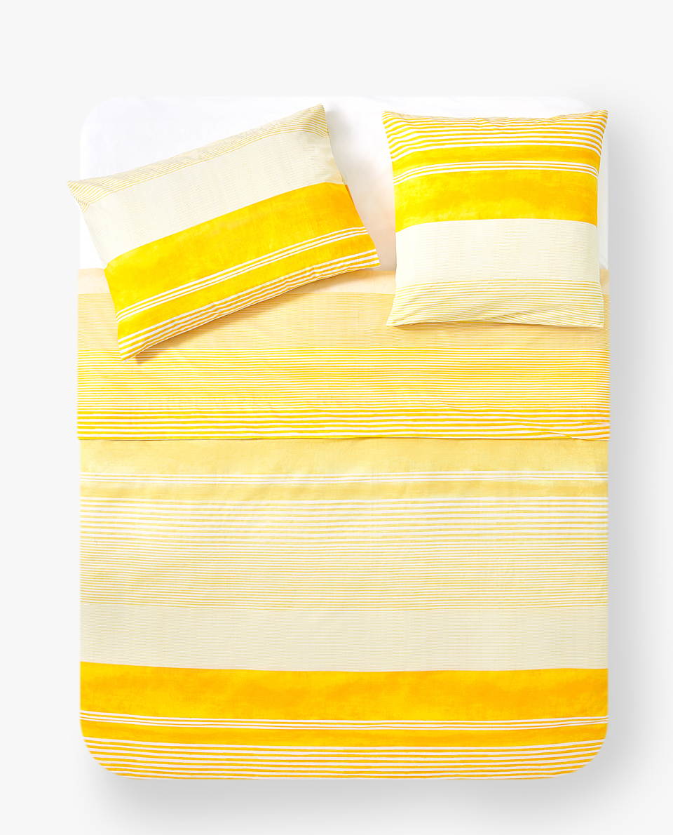Yellow Stripe Print Duvet Cover New In Zara Home Paraguay