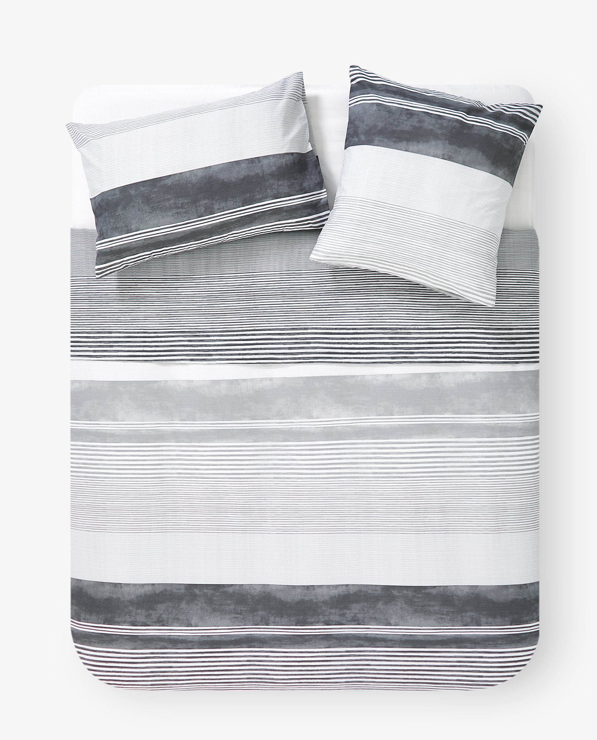 Grey Stripe Print Duvet Cover Country Days Country Days