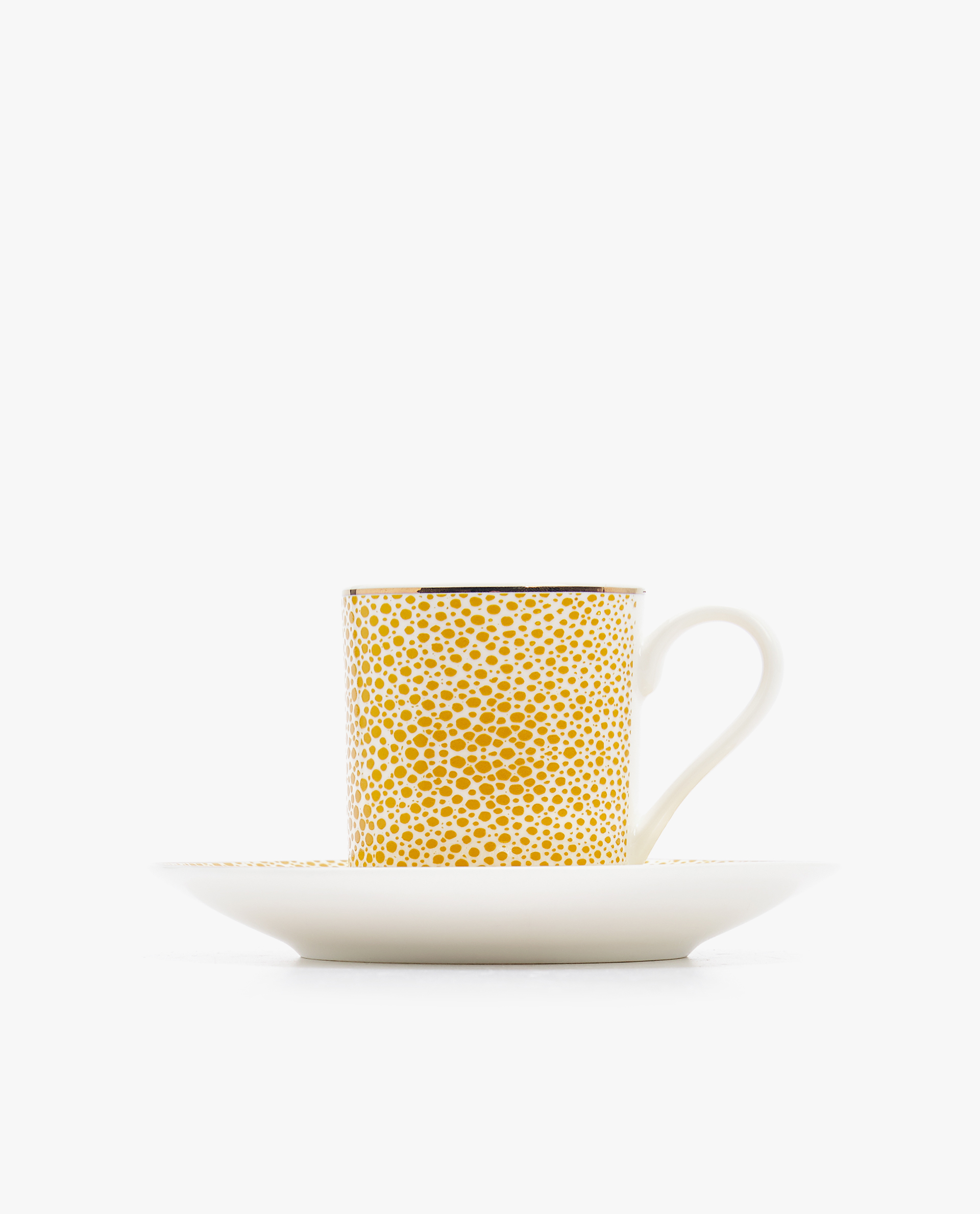 Shagreen Bone China Porcelain Coffee Mug And Saucer Zara Home
