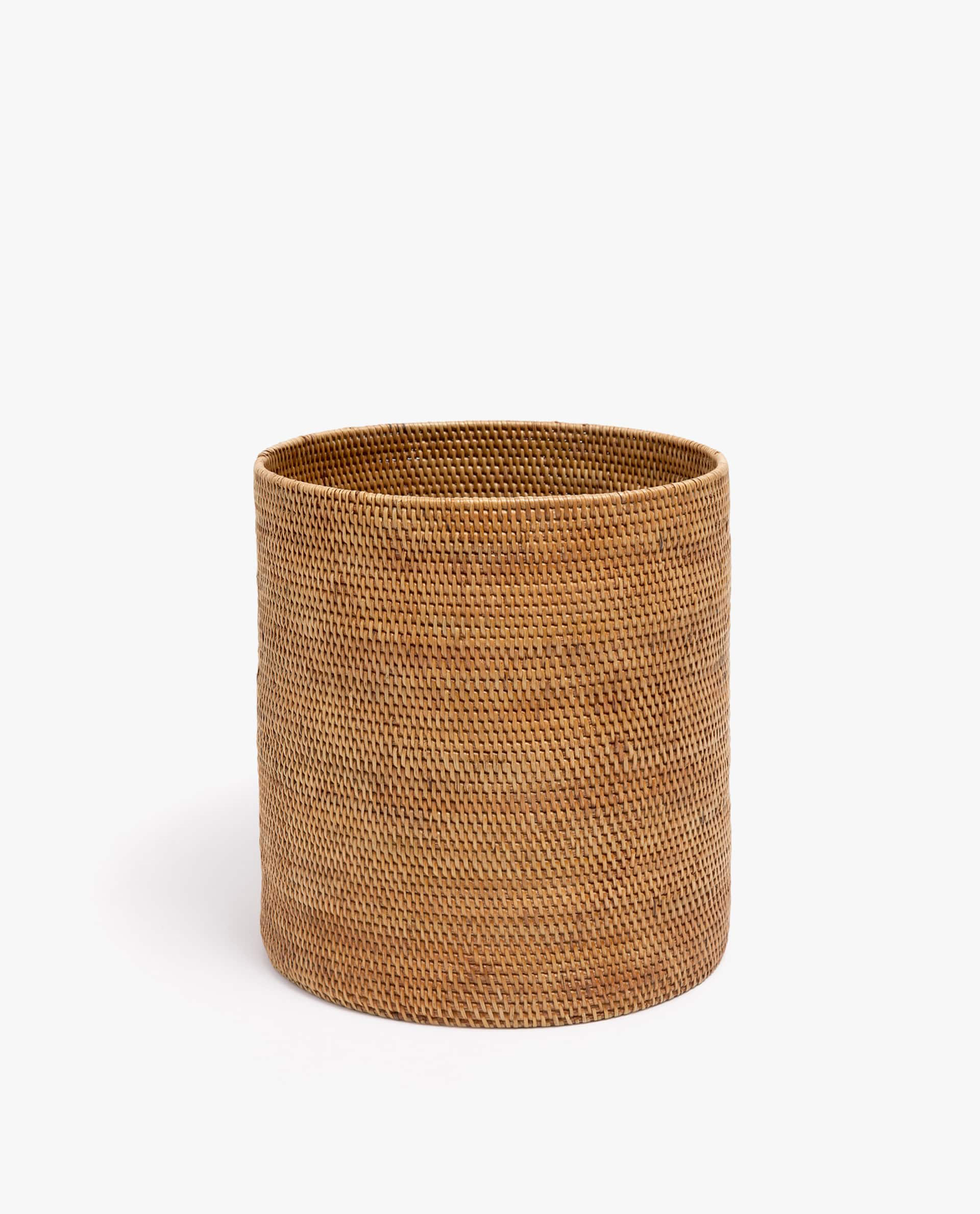 Rattan Wastepaper Basket Baskets Bathroom Zara Home Qatar