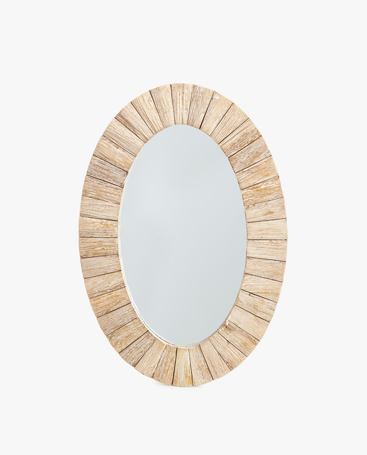 Mirrors Decoration Zara Home South Africa Image Of The Product Oval Wooden Mirror