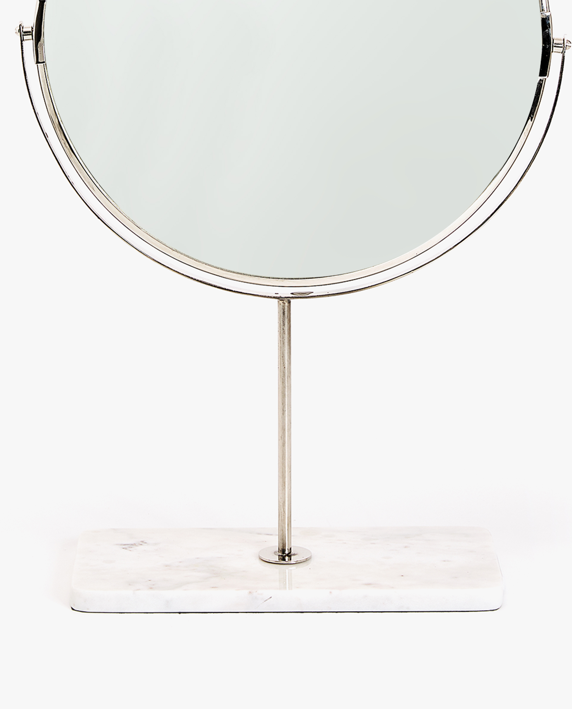 Stand Up Mirror With Marble Base
