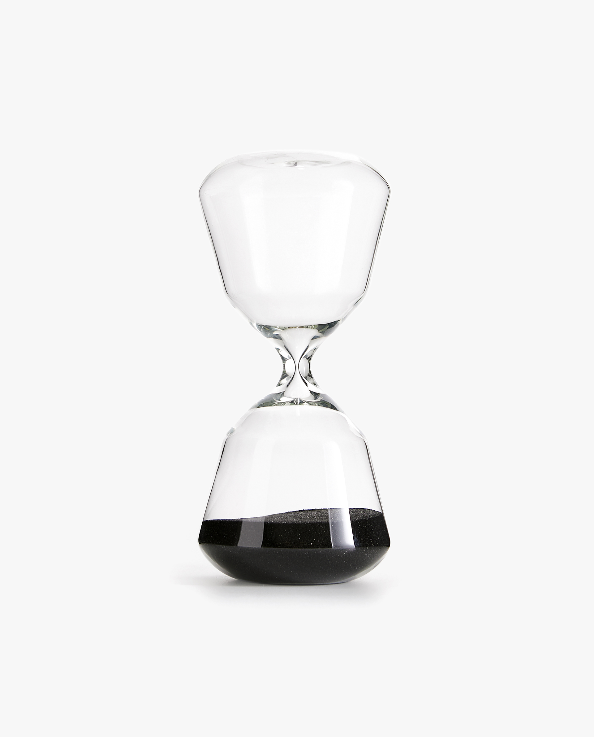 black sand hourglass