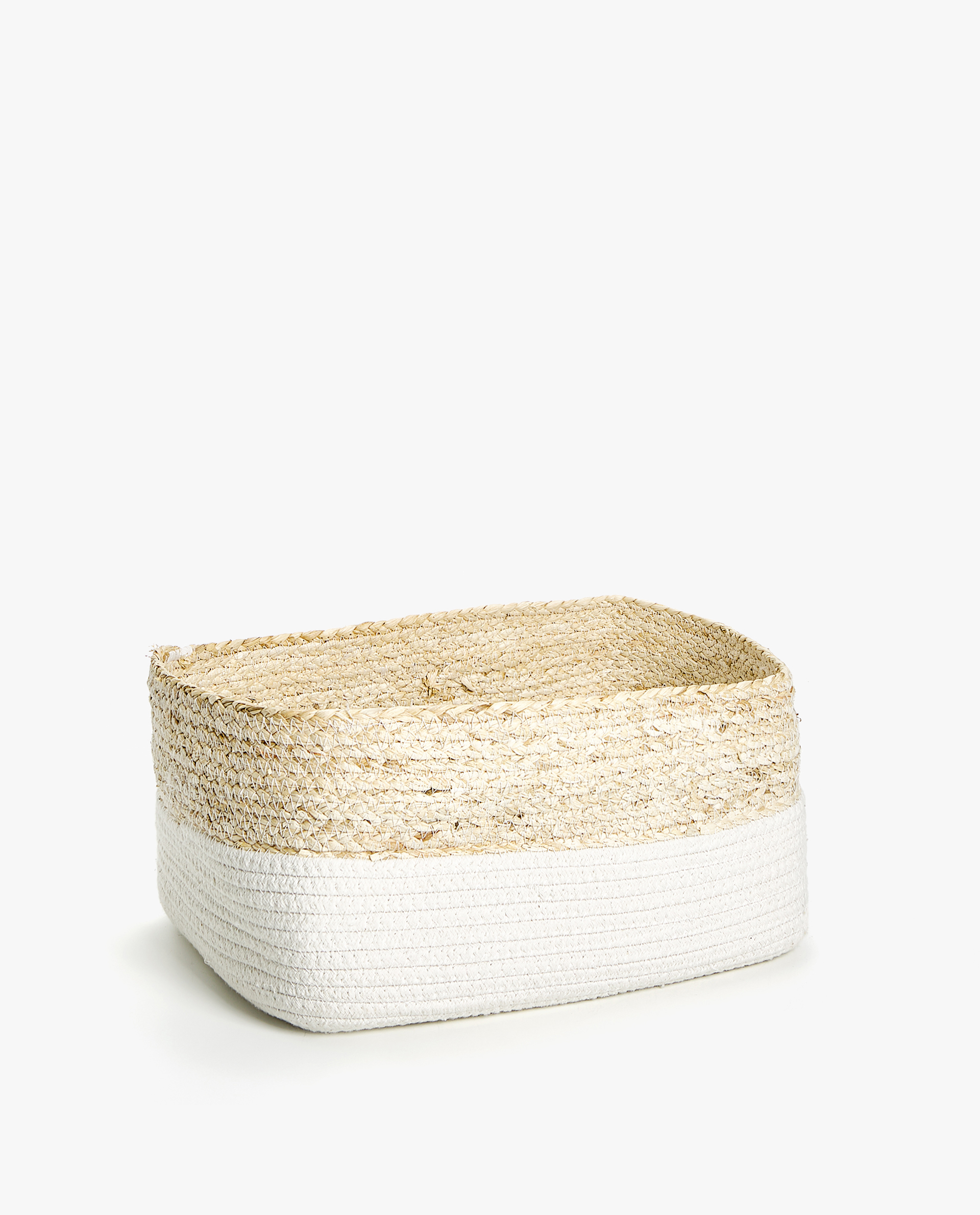 Contrast Rectangular Basket