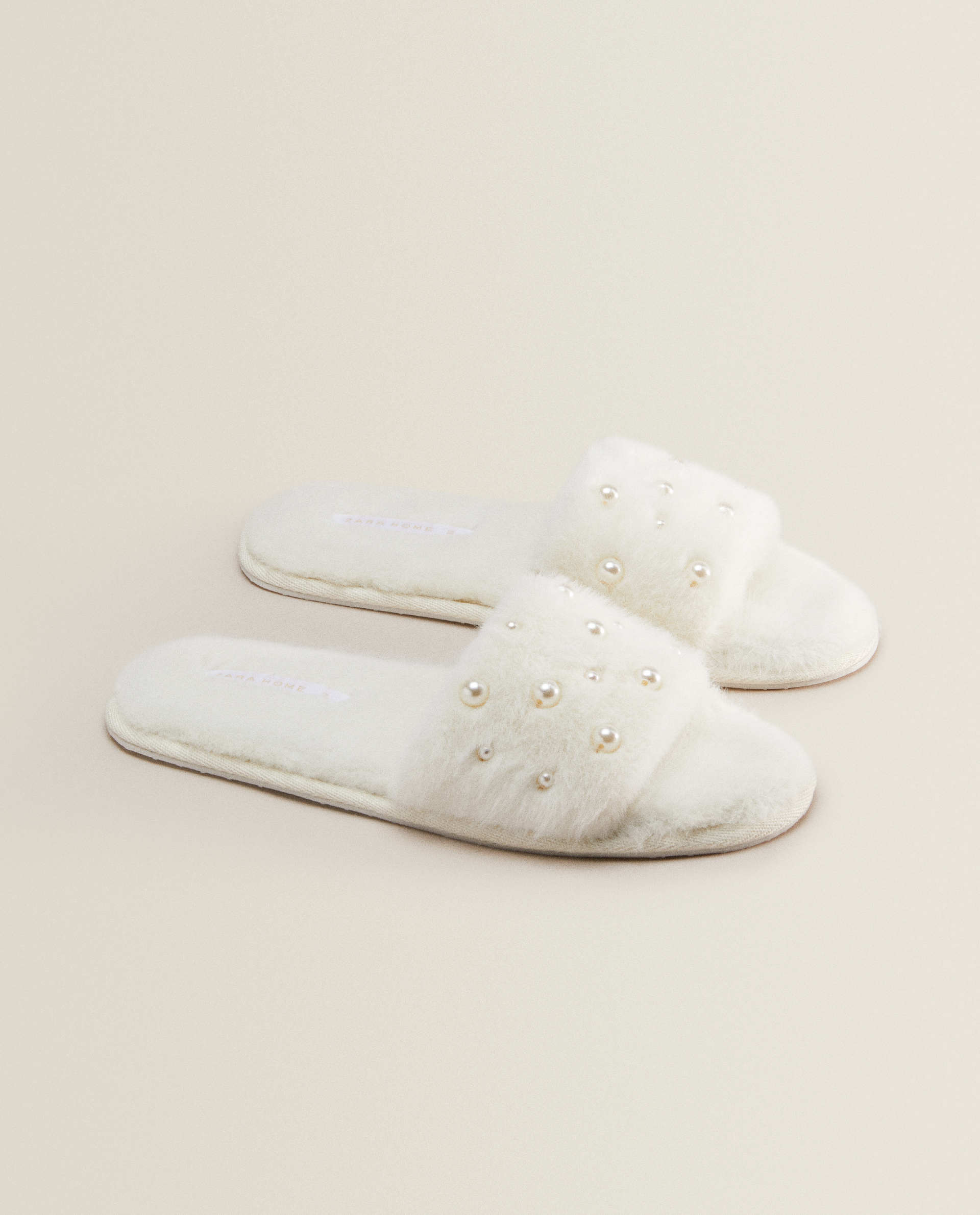zara fur slippers