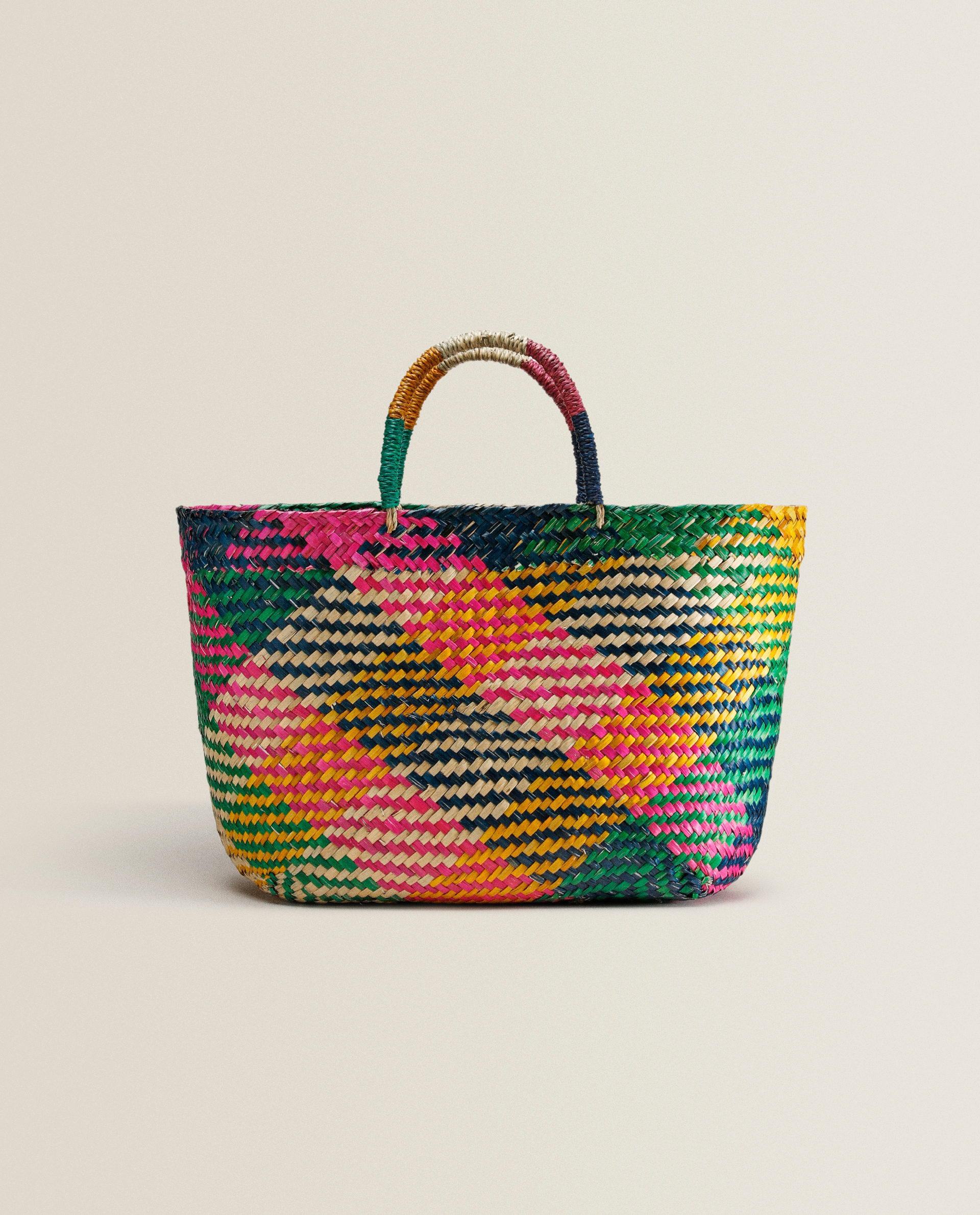 zara multi coloured bag
