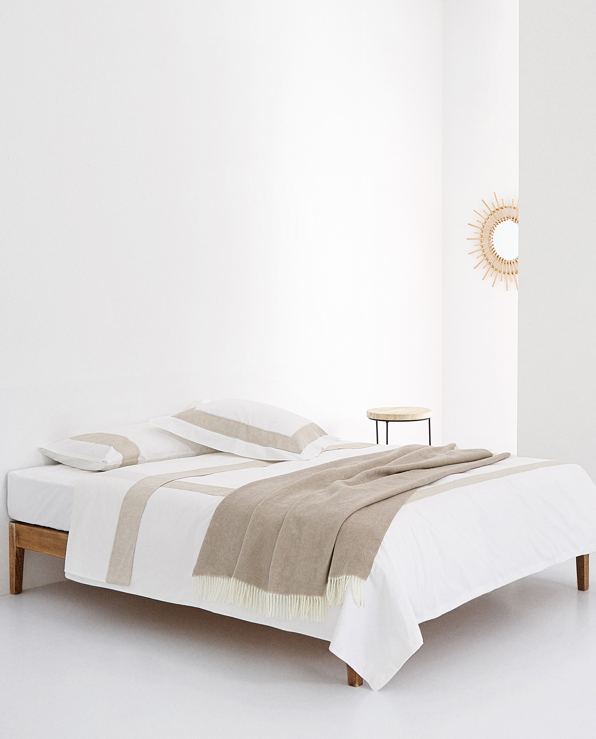 Housse De Couette Coton Contraste Lin Linge De Lit Chambre