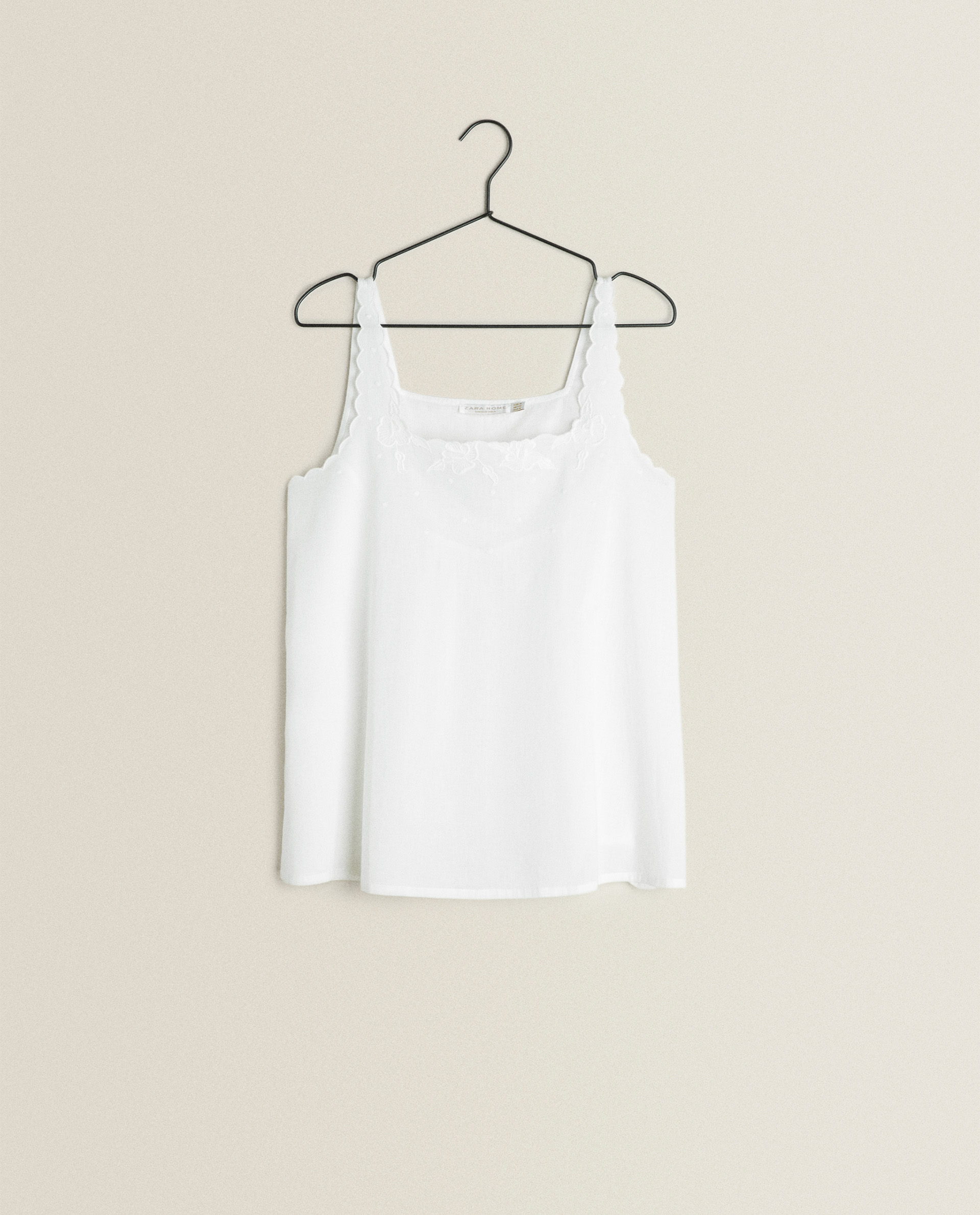 Cotton Top With Embroidery Collection New Arrivals New Collection Zara Home United States Of America